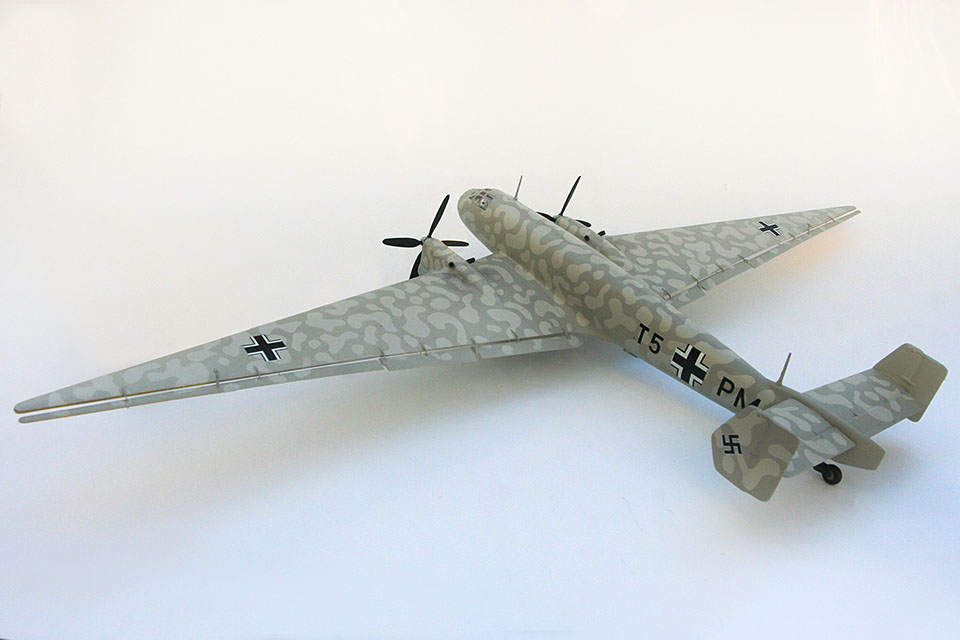 Grab the extra large box of patience and a sharp blade for the unique camouflage on the Junkers.