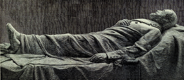 In Memoriam: His mausoleum in Lexington, Virginia, features Lee sculpted in repose. (©Look and Learn/Illustrated Papers Collection/Bridgeman Images)