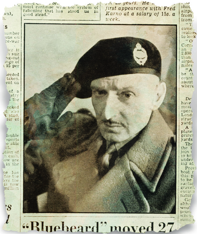 Deception specialists first considered actor Miles Mander to play Montgomery, only to find he was too tall. They discovered James in a newspaper photo. (Courtesy of the News Chronicle)