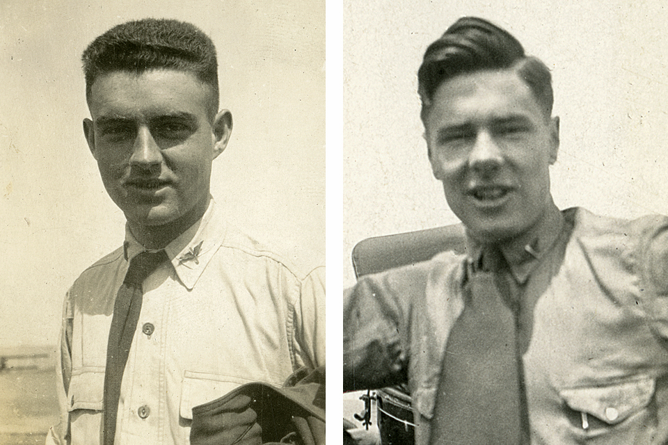 2nd Lieutenants Cecil Connolly (left) and Frederick Waterhouse. (California Historical Society)