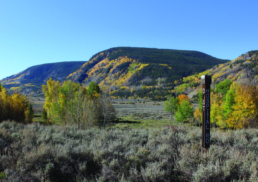 In 1942, army engineers straightened the Eagle River (below) to create solid ground for building Camp Hale. The camp’s 646-bed hospital once stood at the corner of D Street. (Both by Jessica Wambach Brown)
