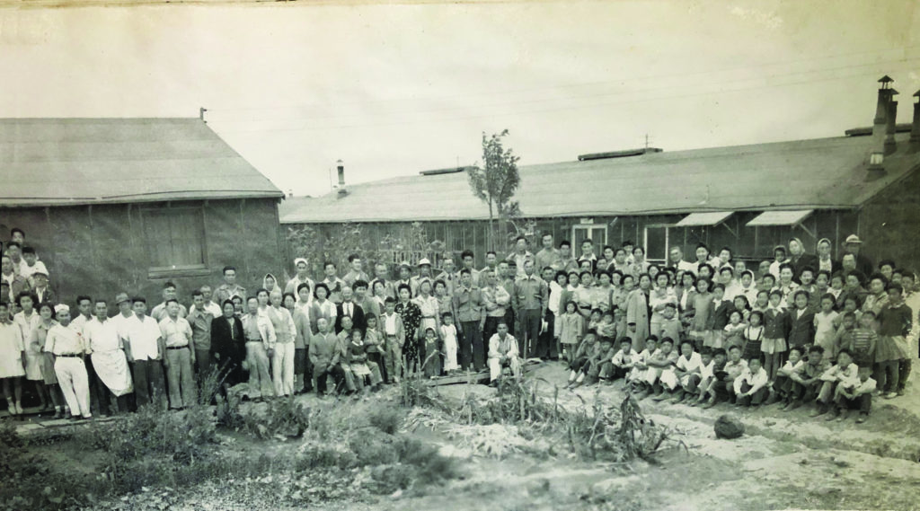Ima’s family lived on Block 36 at Minidoka. “Every block became a small village,” he recalls, “…a community where everyone knew all the goings-on.” (Courtesy of the author)