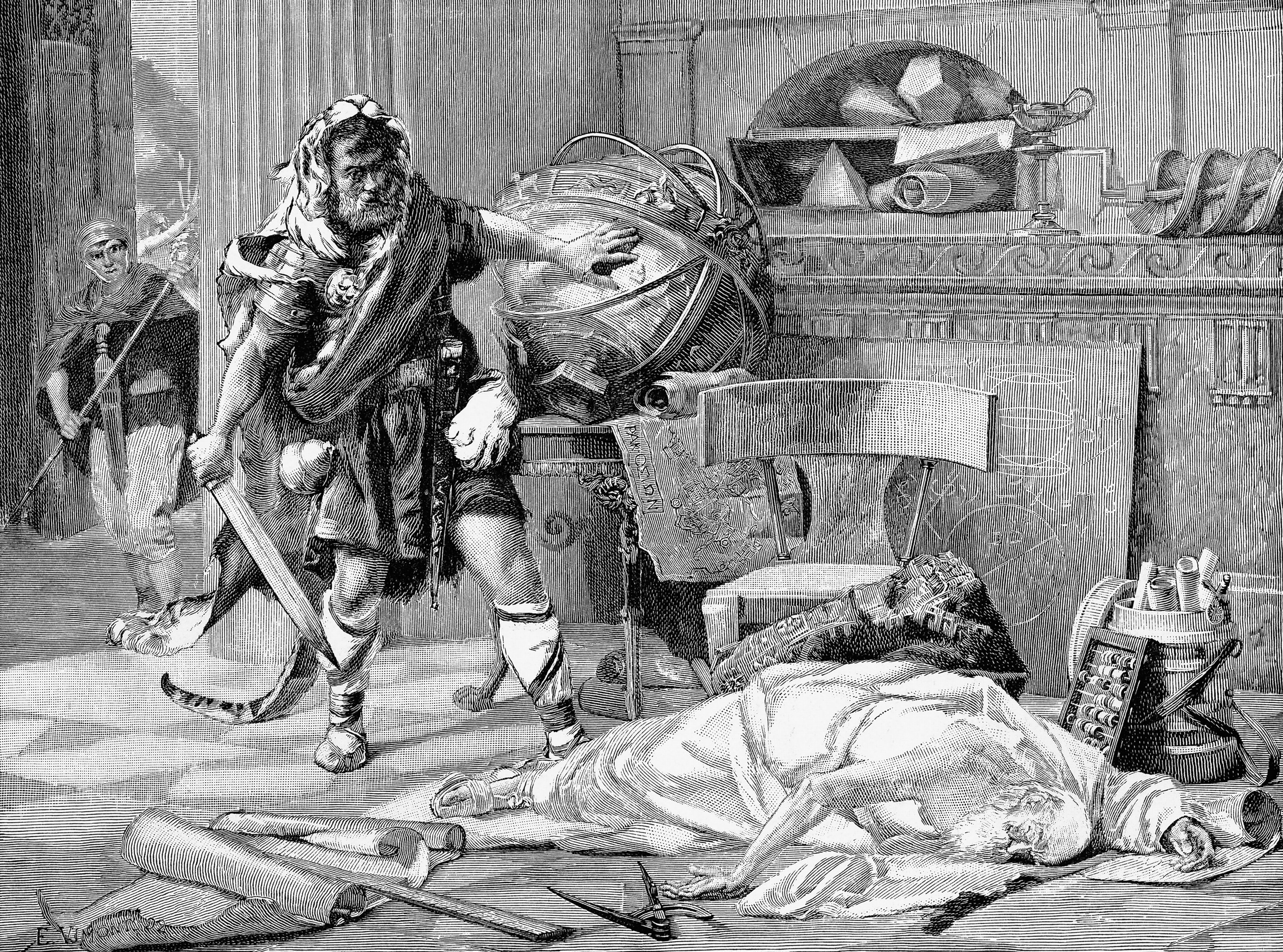 The death of Archimedes. (Getty Images)
