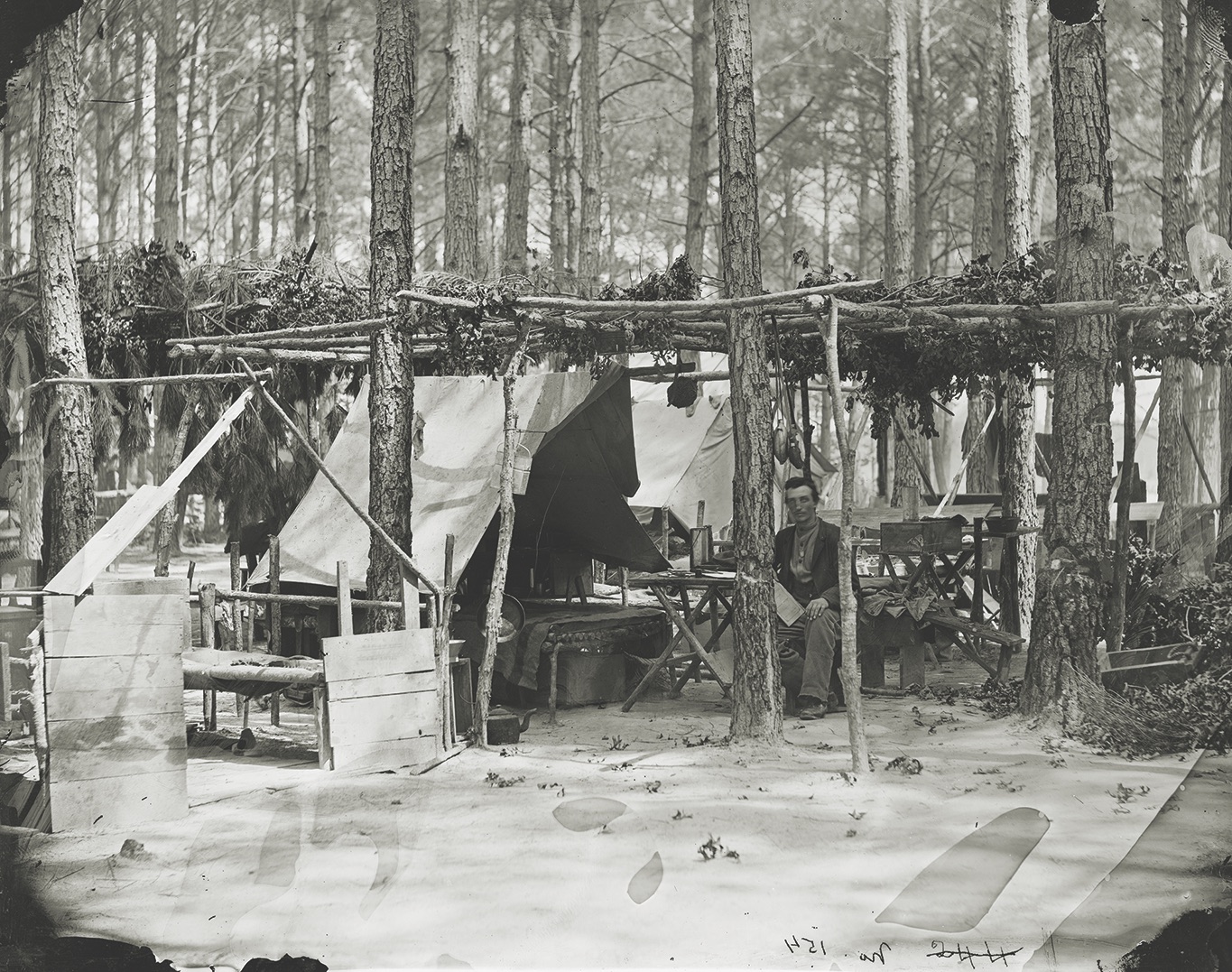 The Union army’s summer quarters during the Siege of Petersburg. (Library of Congress)