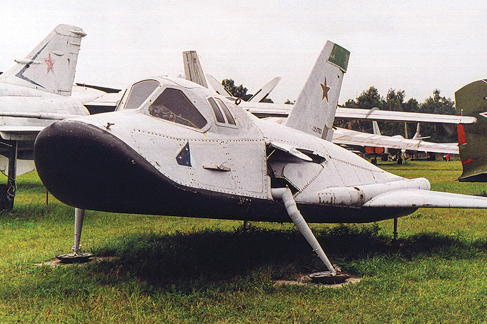 The scaled-down MiG-105 experimental piloted orbiter aircraft preceded Buran. (FoxbatGraphics Image Library)