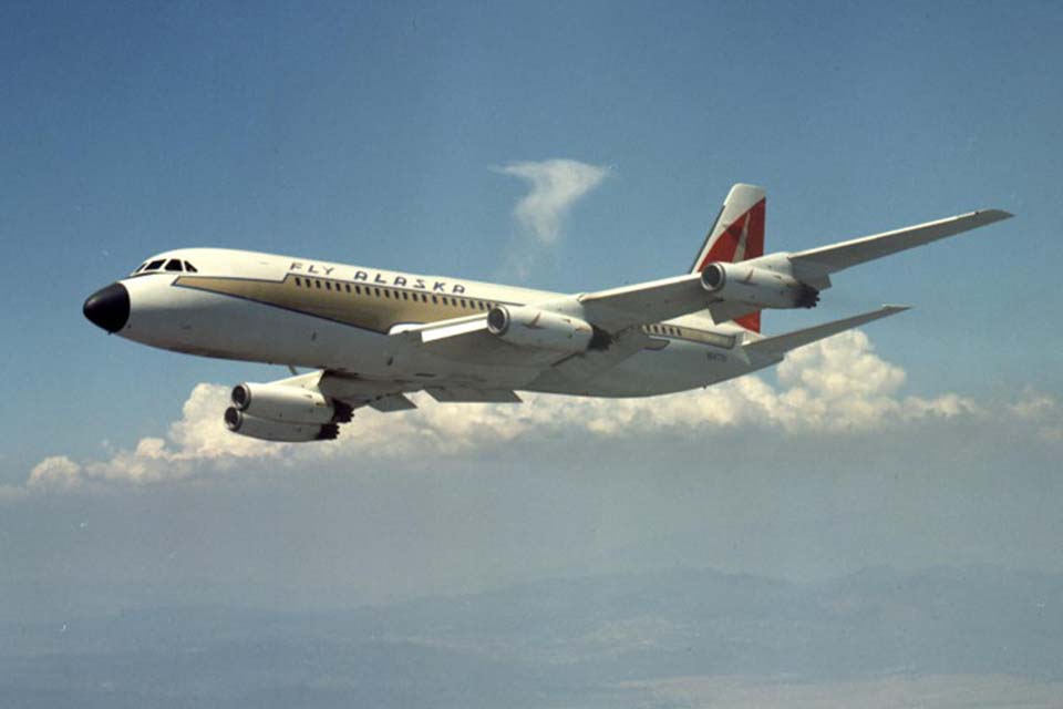 The Convair 990 was the faster airplane, but the 880 (shown here) could still cruise at 615 mph. (San Diego Air & Space Museum)