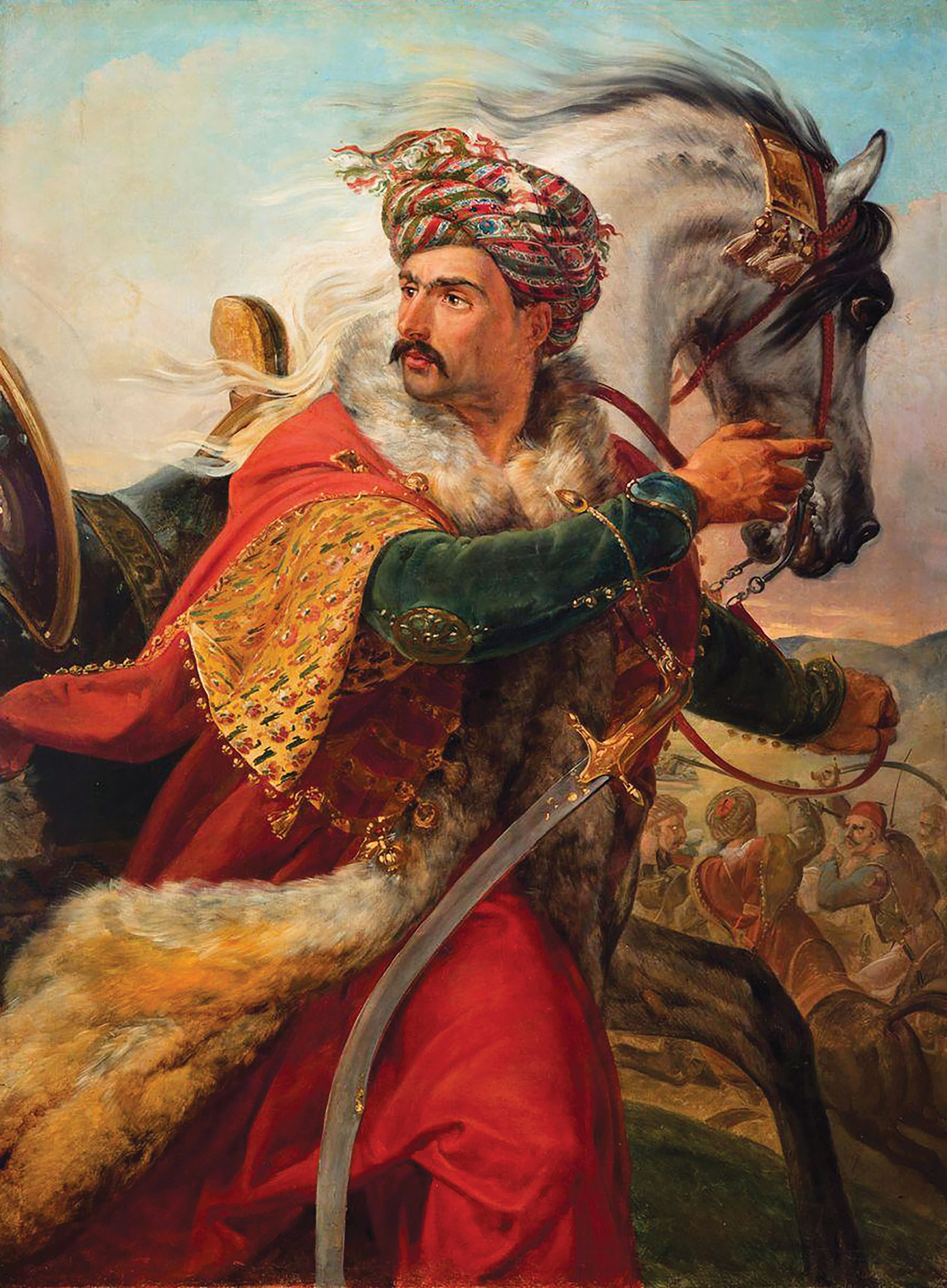 The Mamluks (above), whom Muhammad Ali sought to exterminate, practiced slave trading and exploited farmers along the Nile for their sustenance. / Rumantsev Museum, Moscow