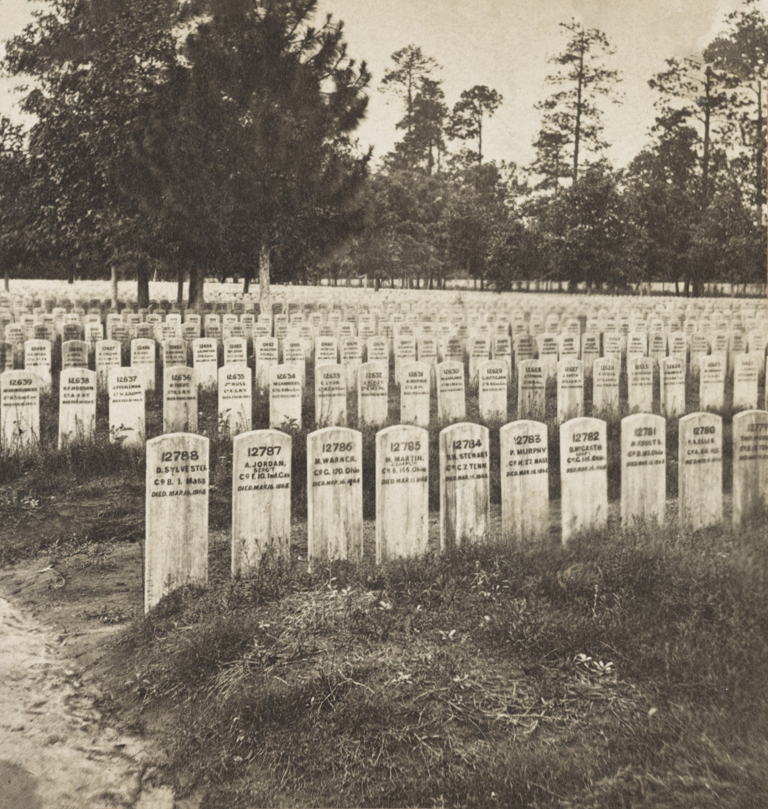 Nearly 13,000 Union prisoners at Andersonville died from disease, poor sanitation, malnutrition, and the like. (Library of Congress)