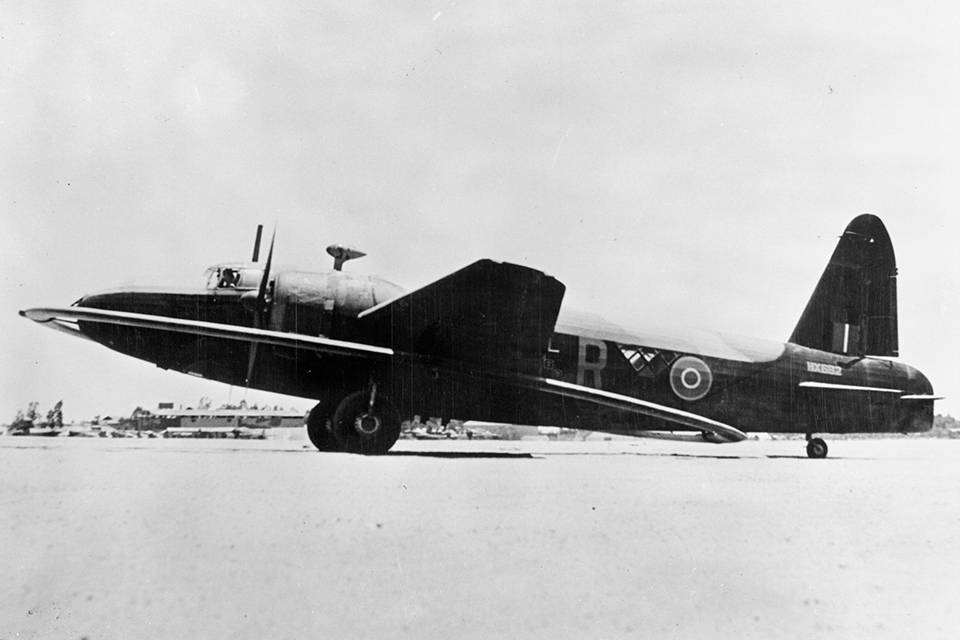 This Wellington DWI was one of six that were assigned to No. 202 Group in Egypt to clear mines from the Suez Canal and the Mediterranean coast. (IWM CM5313)