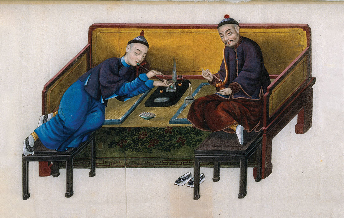 Many people in China became hopelessly addicted to opium. / Welcome Library