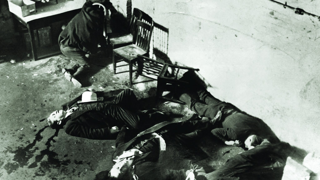 The 1929 St. Valentine’s Day Massacre embodied the blood tide surging in the United States. (Corbis Historical/Getty Images)