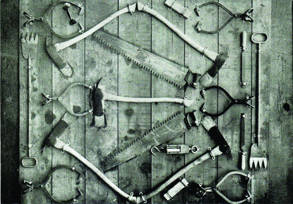 19th-century ice crews relied on an array of specialized instruments to cut, pry, and haul. (Hansrad Collection/Alamy Stock Photo)