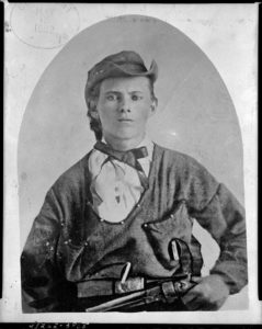 According to his brother, Frank, teenaged guerrilla Jesse James killed Major Johnston. (Library of Congress)