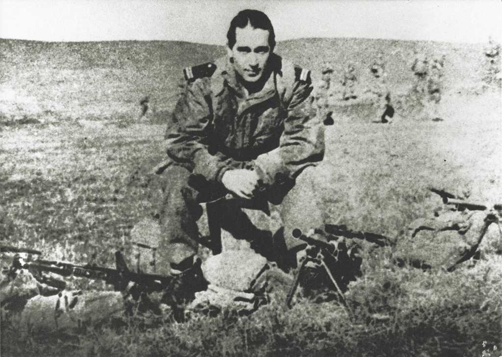 Pierre Marienne, captain in a French regiment of Britain’s Special Air Service, led the fight at Saint-Marcel. (Fondation de la France Libre)