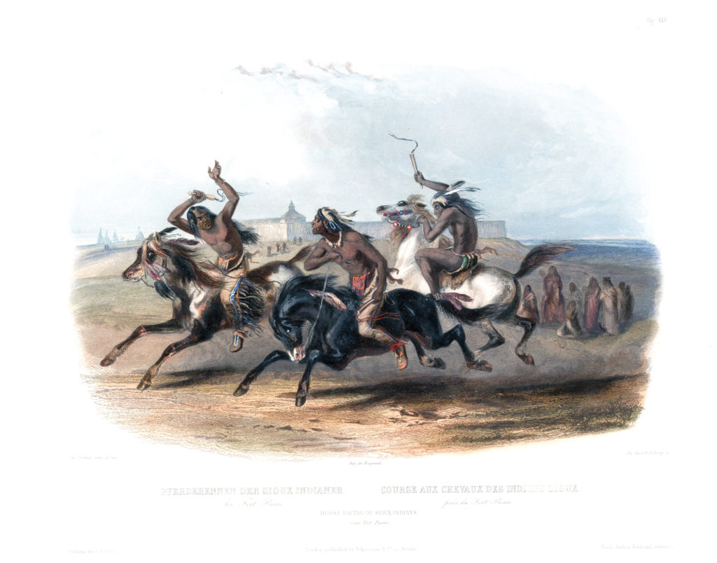 Wild-West-June-2022-Indian-Life-Indians-on-Horseback-Fort-Pierre-Dakotas-Karl-Bodmer