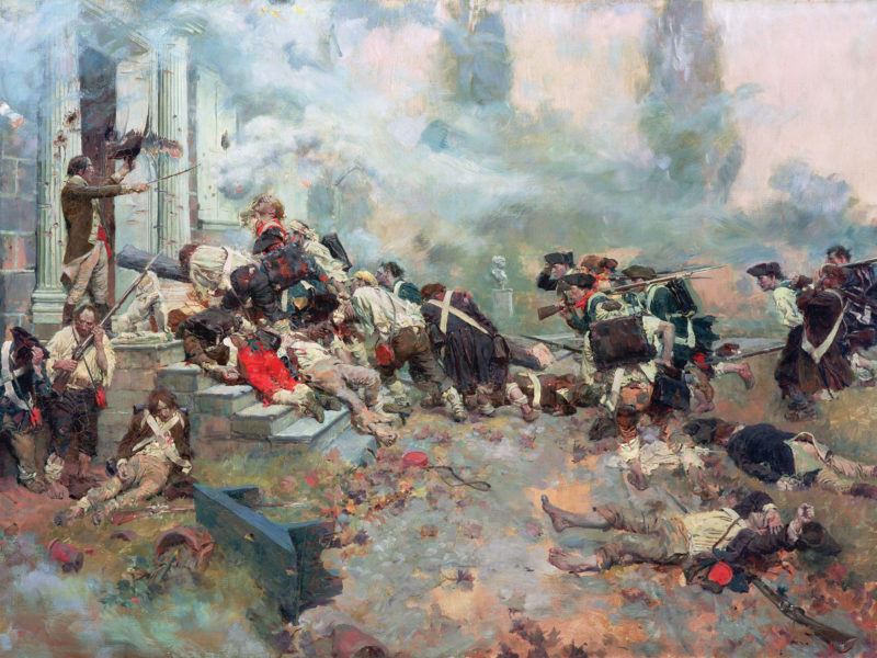 American assault on Cliveden, Germantown, Pa.
