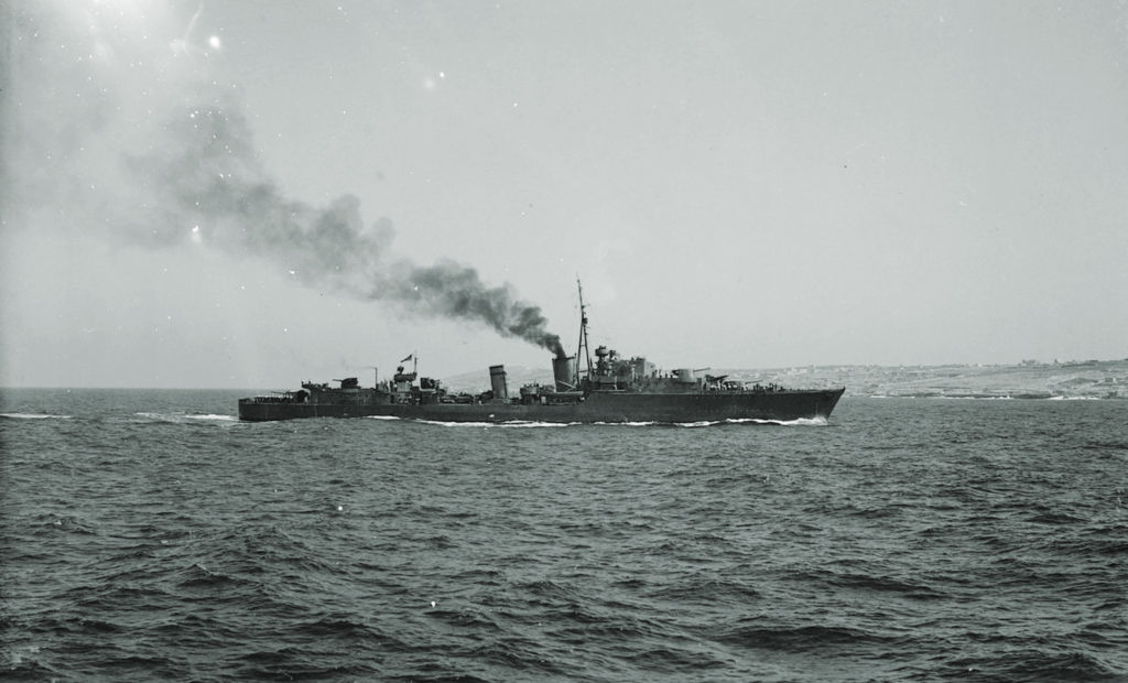 HMS Nubian returns to Malta