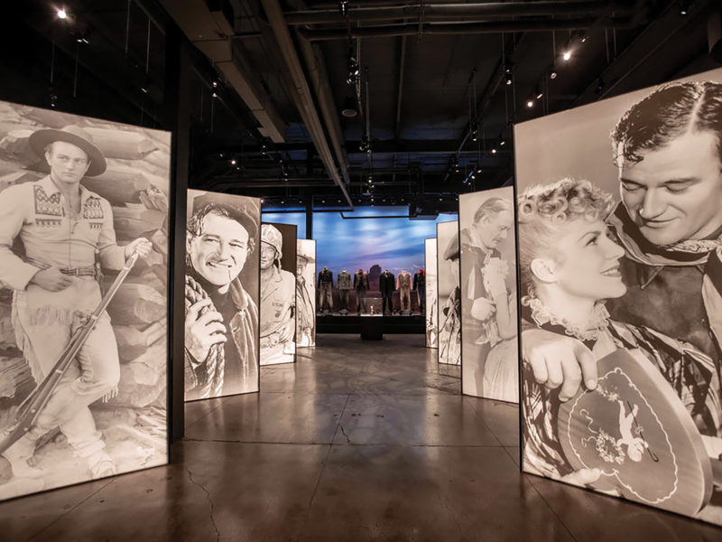 Main gallery of the John Wayne An American Experience Museum in Fort Worth Texas