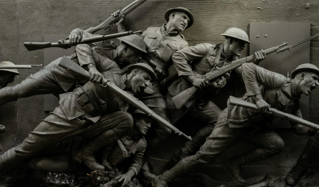 WWI Memorial sculpted figures