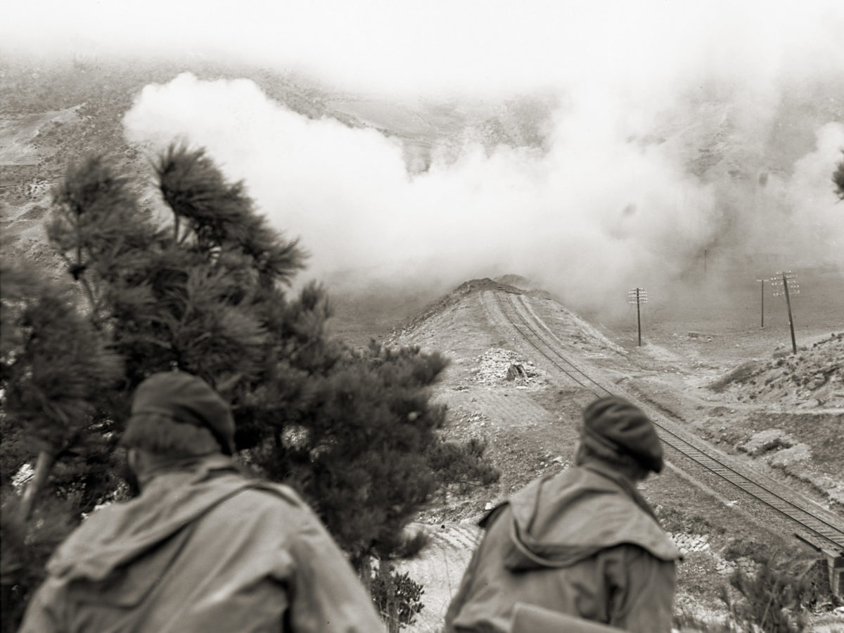 41 Commando blow rail lines in North Korea
