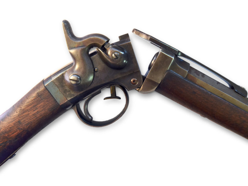 Smith carbine, open for loading