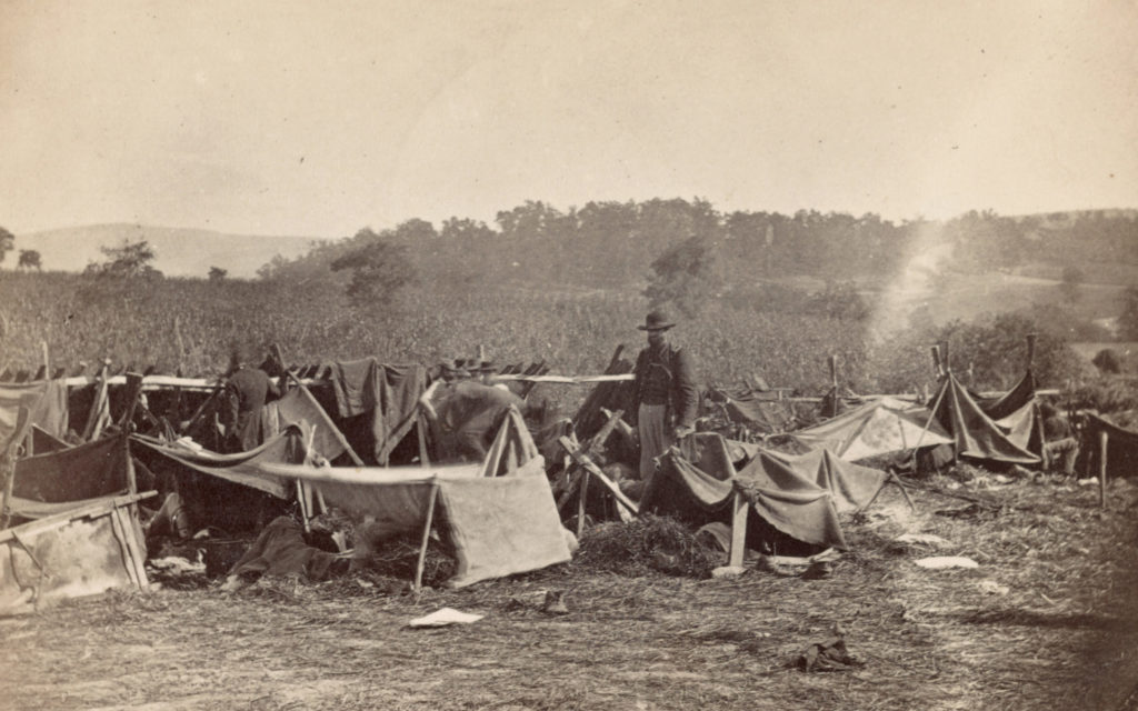 Dr. Anson Hurd at field hospital