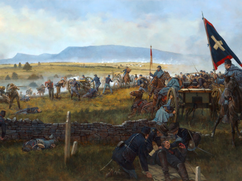 Getty's division at Cedar Creek