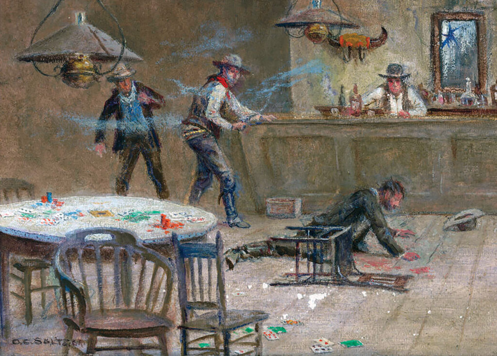 Kid Curry killing Pike Landusky in saloon