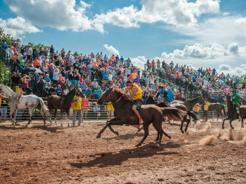 Cheyenne riders participate in relay race