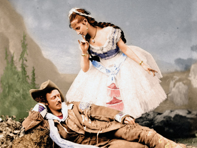 “Texas Jack” Omohundro performing with Giuseppina Morlacchi