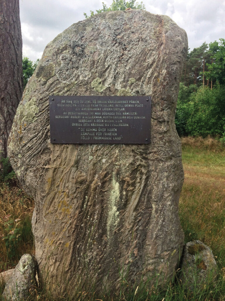 crash marker-shoo-shoo-baby-sweden-flight-ww2