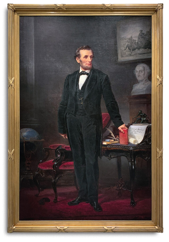 Rare painting of President Abraham Lincoln.