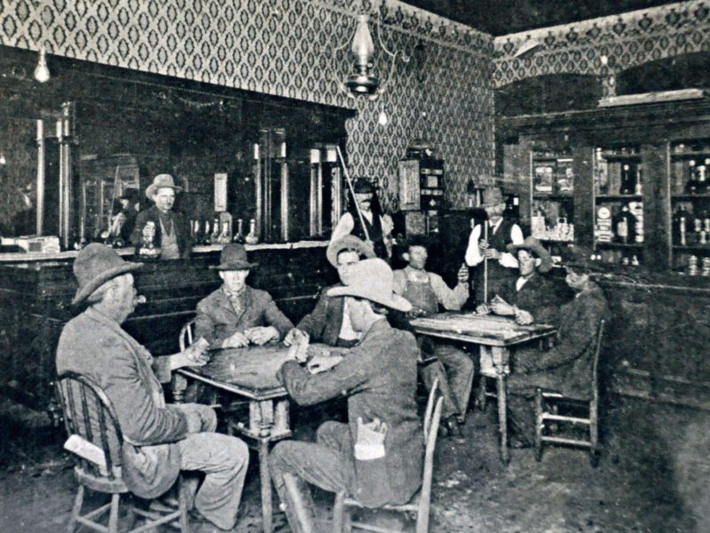 Interior of Bill King’s saloon, Colorado City, Texas