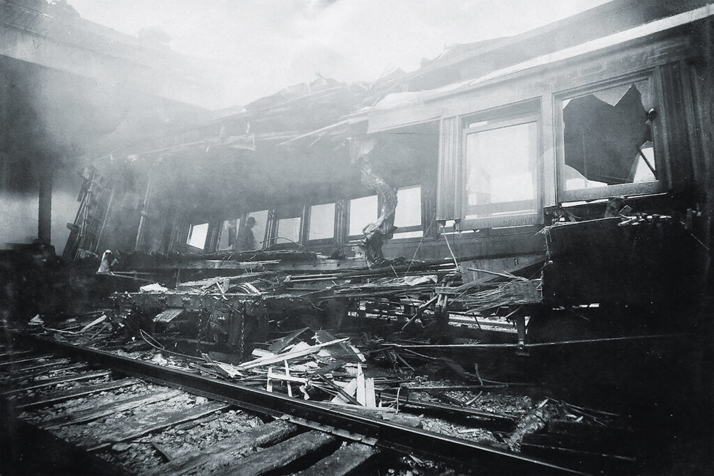 Photo of the fatal 1902 collision that led to the construction of today's terminal claimed the lives of more than a dozen people.