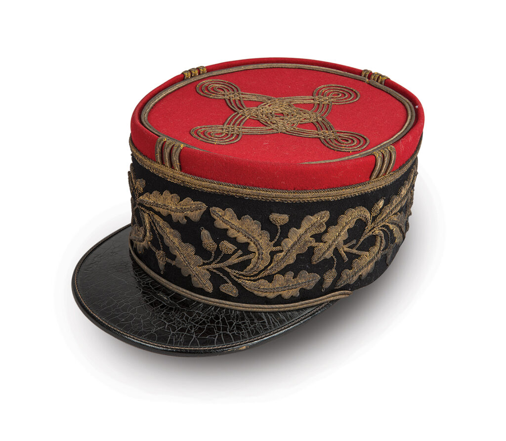 Photo of French General Charles de Gaulle’s kepi.