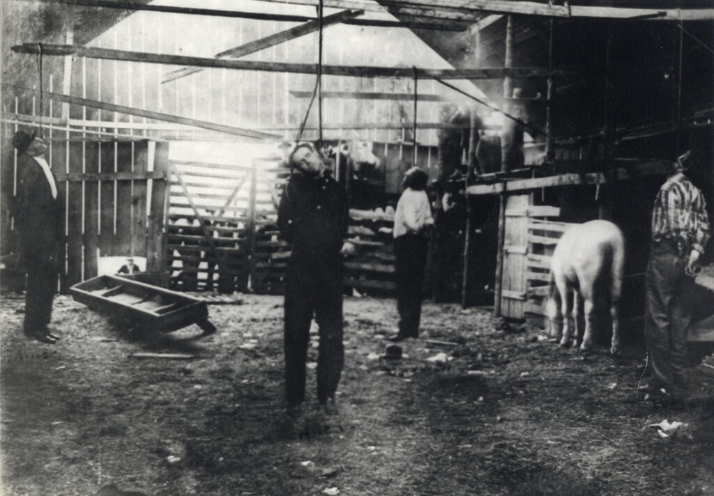 Hanging of Jim Miller and cohorts
