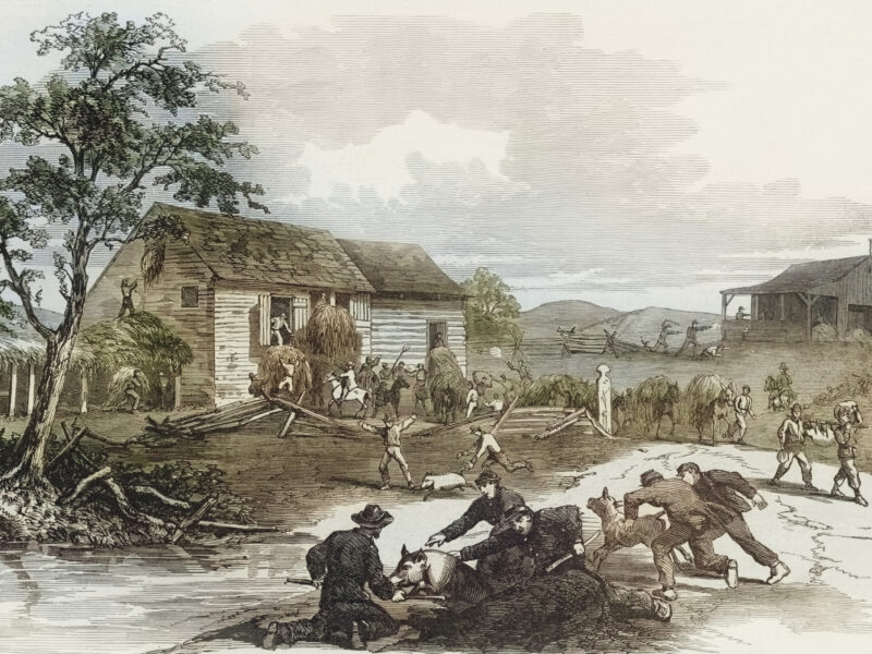 Union troops foraging