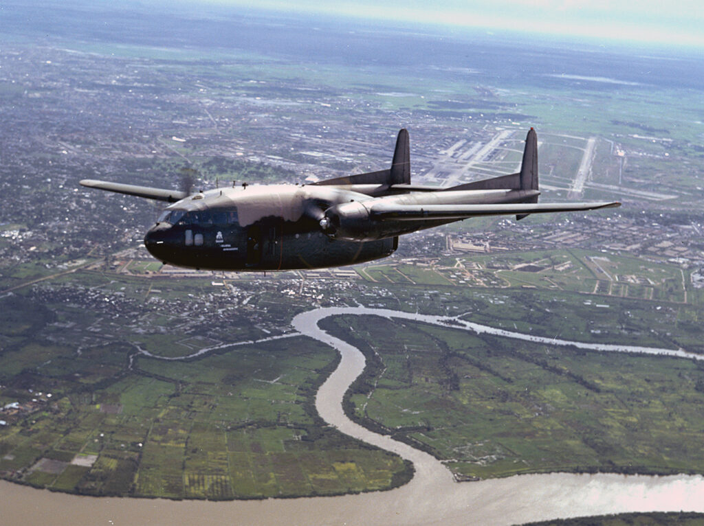 Photo of Shadow flies over South Vietnam in 1971.