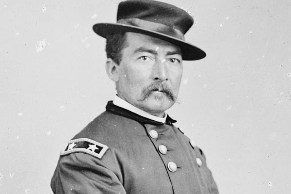 The headstrong Gen. Philip Sheridan (left) had little patience for the careful battle tactics of Gen. Gouverneur Warren (right) and replaced him at Five Forks. But in 1880 Sheridan would be forced to justify his actions before a court of inquiry in New York.  Photograph: Library of Congress