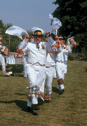 Morris men making sure everyone's having a fun