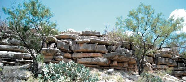 In March 1846, Jack Hays and his Texas Rangers lay in wait for Comanches beneath the namesake bluff. (Wayne R. Austerman)